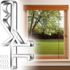 12 PCS Hidden Channel Valance Clips, 1-7/8inch Clear Plastic Blinds