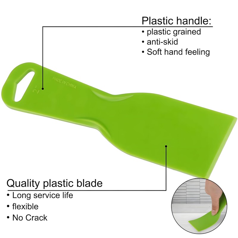 Pack of 5 Spatulas, Plastic Painter's Spatula, Tool Spatula Set,