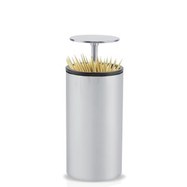 Hygienic Toothpick Dispenser, Pressing Type Tooth-Pick Holder, Durable Fully Enclosed Automatic Toothpick Box, for Home Restaurant Bar