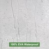 UFRIDAY Frosted Window Curtain with Hooks, Narrow Short Plastic Privacy