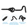 sourcing map 8Pcs Eye Latch Gate Door Swivel Hook,1.7" Cabin