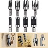 ANBOO 8 Piece Wood Plug Cutter Drill Bit Set Perfect