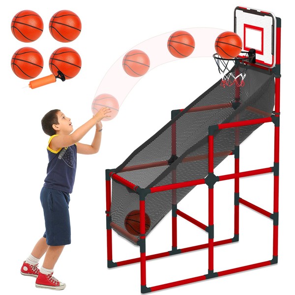 TOY Life - Toddler Basketball Hoop Indoor, Kids Indoor Basketball Hoop, Arcade Basketball Game, Kids Basketball Hoop, Pop A Party Shot Basketball Game - Basketball Toys Adjustable