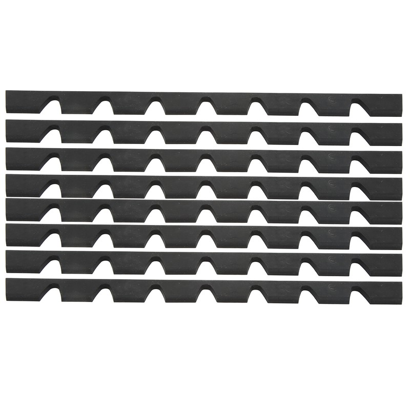 8pcs Front Bumper Scrape Guard Set Rubber Black Universal Bumper