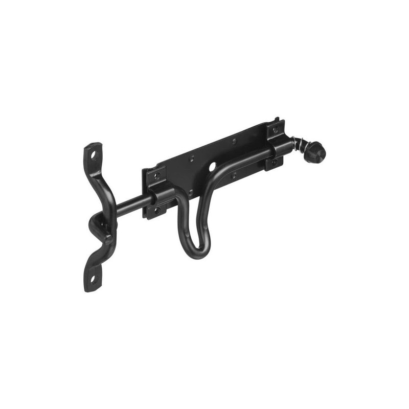 National Hardware N236-729 Stall and Gate Latch, 0, Black