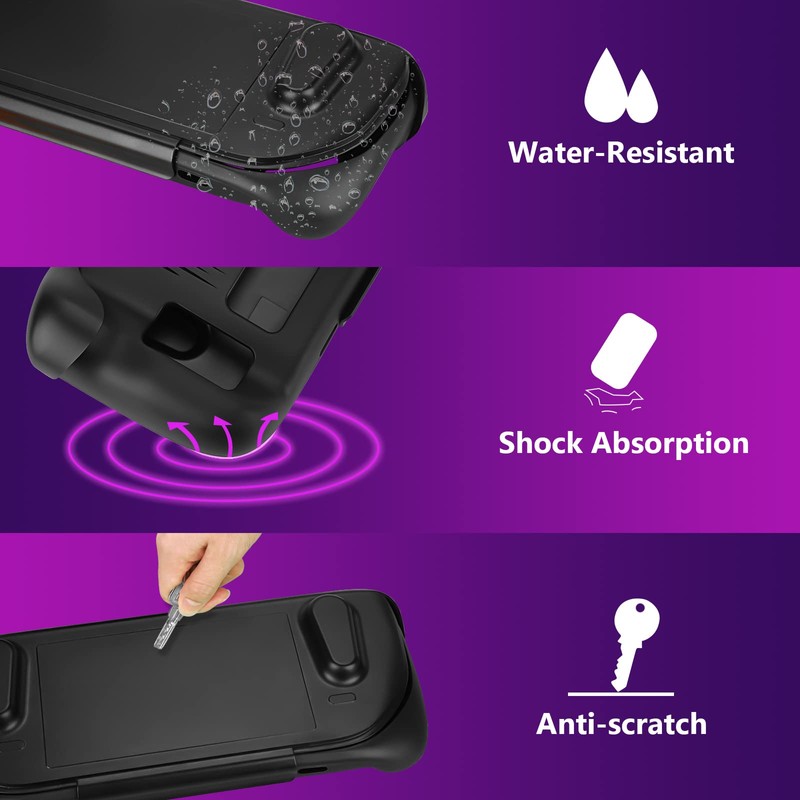 Geekria Kickstand Protective Case Compatible with Steam Deck, TPU Cover