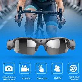 Tangxi Gafas de Cámara de 1080p, 2.4 G de Gafas Inteligentes WiFi con Cámara de 12MP, Gafas de Sol de Grabación de Video con Aplicación, Audio de Orej