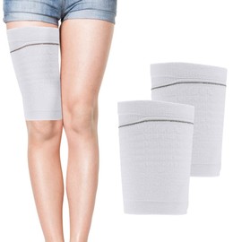 2Pcs Catheter Leg Bag Holder, Foley Leg Bag Sleeve, Fabric Catheter Sleeves Leg Bag Holder, Drainage Bags Calf Holder Strap, Elastic Catheter Sleeve for Legs (L)