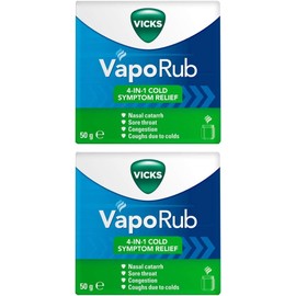 2 x 50 g Vapo Rub Adult Children 2 Years + Long Life 8 Hours Action Ointment