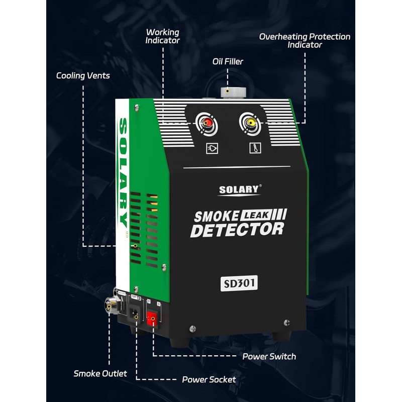Automotive EVAP Smoke Machine Tester - 12V DC Vacuum Diagnostic