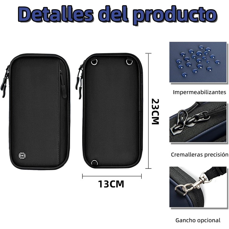 Cartera de Viaje para Pasaporte, Estuche para Pasaporte Familiar