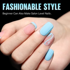 TOMICCA Short Oval Nail Tips, 240Pcs 15Sizes Double Sided Matte Nail Tips for Manicure, Acrylic Full Cover Fake False Press on Nails for Home DIY Art