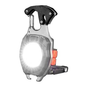 EzoLife COB Keychain Work Light Flashlight 7 Light Modes 1600Lumen, Rechargeable, LED, Black