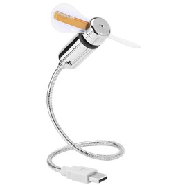 Diyeeni Mini Ventilador Flexible USB, Pantalla de Mensaje programable LED Flexible Mini Ventilador USB RGB para PC portátil, diseño de Ahorro de energía