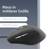 MediaRange kabelgebundene 5-Tasten Maus mit optischem Sensor, schwarz/grau