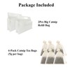 Enochainchin 2Pcs Catnip Refill Bag with 6Pcs Catnips Tea bagss,