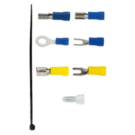 Scosche iTK-WP1 76 Piece Insulated Electrical Wire Connectors, Speaker Terminal Installation Kit with Spade, Butt, Ring, Fork, Crimp Connector for 12-18 Gauge Wires