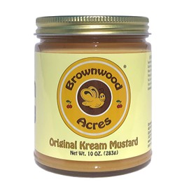 Original Kream Mustard by Brownwood Acres | Handcrafted in Northern Michigan since 1945 - (10 Ounce)