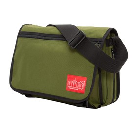 Manhattan Portage Europa Messenger Bag (Medium) Expandable With Laptop Sleeve Water Resistant Luggage Attachment 1000D Cordura For Work College Travel (Olive)