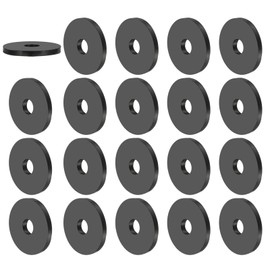PATIKIL Multi Purpose Rubber Spacer, 20 Pcs 8mm ID x 30 OD x 3mm T Neoprene Round Anti-Vibration Isolation Pads Isolator Rubber Bushings Spacer Washer for HVAC Bolts Car Accessories