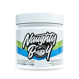 Naughty Boy Micronised Creatine Powder, Creatine Monohydrate Powder, Unflavoured, 100 Servings, Vegan Friendly