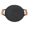 Round BBQ Grill Pan Metal Nonstick Grill Barbecue Plate Multifunctional