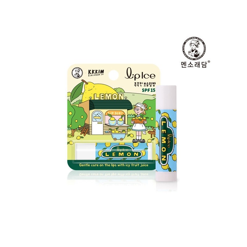 Mentholatum Lip Ice Lip Balm Lemon KKKIM 3.5g / 멘소래담