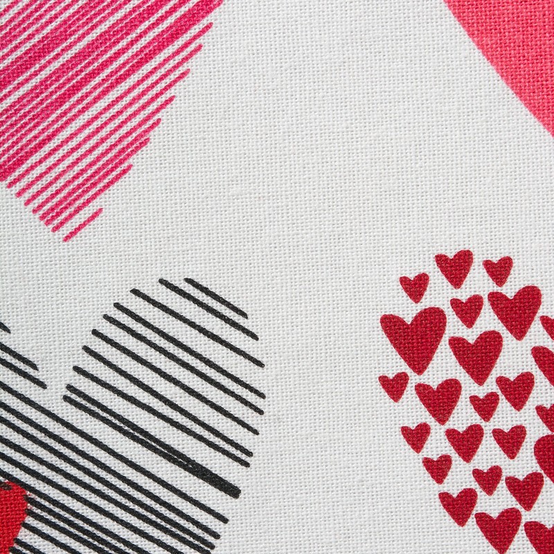 DII Valentine's Day Table Top Collection, Table Runner, 14x72, Hearts