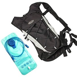 Waterproof Bicycle Bag, Cycling Mountaineer Backpack, 8L Breathable Ultralight Bike Bag, Climbing Cycling Hydration Backpack, with 2L Water Bladder, Black