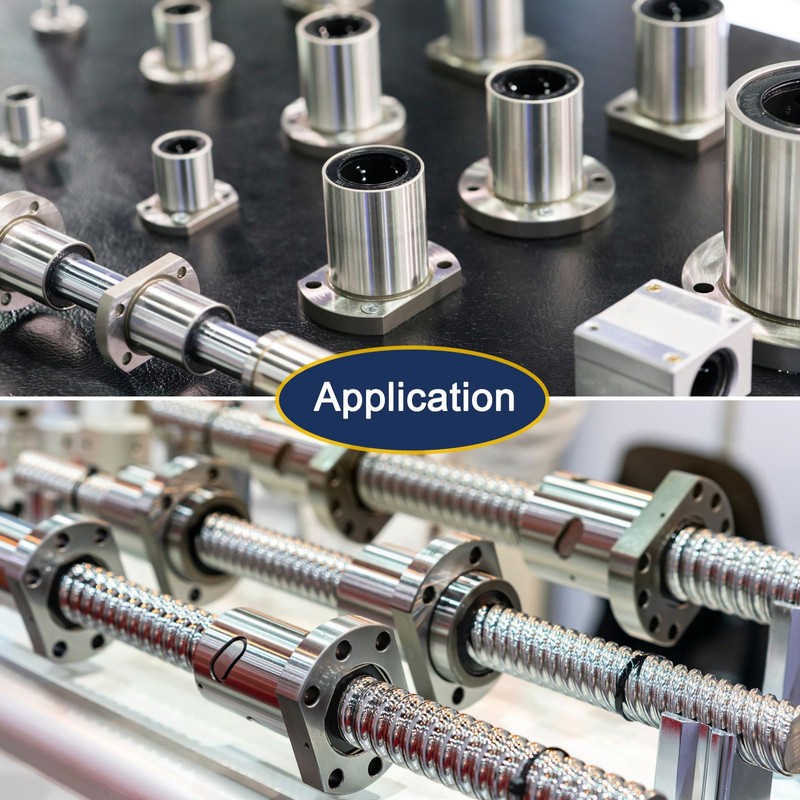 sourcing map LMK10-UU Linear Ball Bearings 10mm Bore 19mm OD