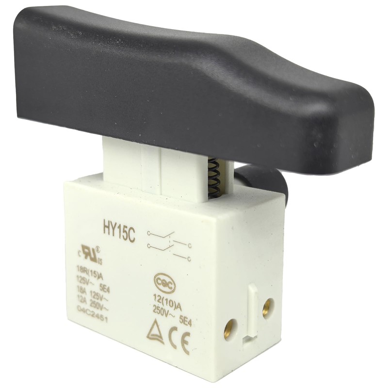 2-Pack HY15C SPST Push Button Switch - 12A 250V /