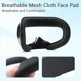 Compatible with Oculus Quest 2 Face Pad Replacement - VR Face Interface Bracket with Light Blocking Nose, Breathable Foam Face Pad Protective for Meta Quest 2, Comfortable Face Cushion VR Accessories