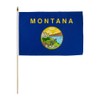 Montana 12x18in Stick Flag - 1 dozen pack