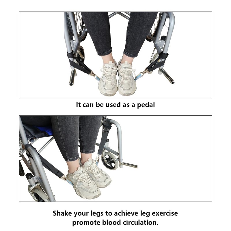 Wheelchair Foot Sling，Adjustable Wheelchair Foot Strap, Footrest Replacement Leg Support,
