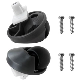 Zafina-UP Grey and Black Front Caster Wh-EEL Replacement Compatible for Roborock Q5, for Q7 Max Series Robot Vacuum Cleaners (2 Pack)