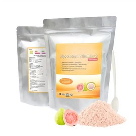 Liposomal Vitamin C + Standardized Rose Guava Extract Powder - Powder 150g Pure 100% Natural No Additives - For Soup, Smoothies, Coffee, Drinks, Pastries
