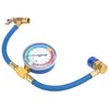 Car R134A Air Conditioning Coolant Hose Pressure Gauge 0‑250psi Fluoridize