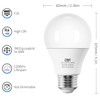 CYLYT Light Bulbs 60 Watt Equivalent Solt White 5000K, E26
