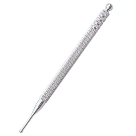 Acupressure stick, acupuncture pen, acupressure pen, length 10 cm, ball diameter 2/5 mm, multifunctional for massage, meridian pen, acupressure stick, massage pen, stainless steel