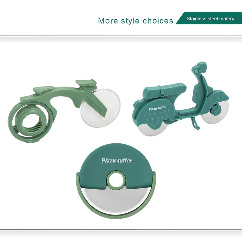 Generic Motorcycle Pizza Cutter Wheels- Sharp Funny Stainless Steel pizza