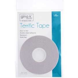 Gina K Designs GINA K Terrific Tape Clear, 1/8 Inch x 27 Yards