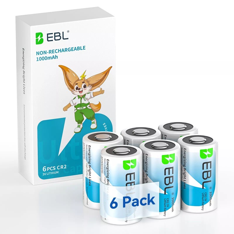EBL CR2 3V Lithium Batteries DL-CR2 Photo 3V Battery for