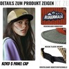 Clakllie Flat Brim Embroider Baseball Cap for Men Women Cotton