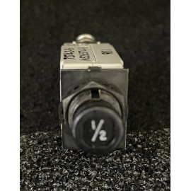 Klixon by Texas Instruments 1pc KLIXON 7274-2-1/2  MS26574-1/2  T.I.  0.5Amp Cto. Breaker  New