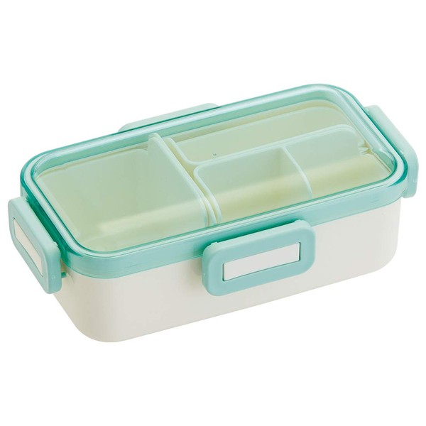 Skater PFLB6S Shokado Fluffy Lunch Box with Dome-Shaped Lid, 18.9 fl oz (530 ml), Powder Pastel, Green, Made in Japan