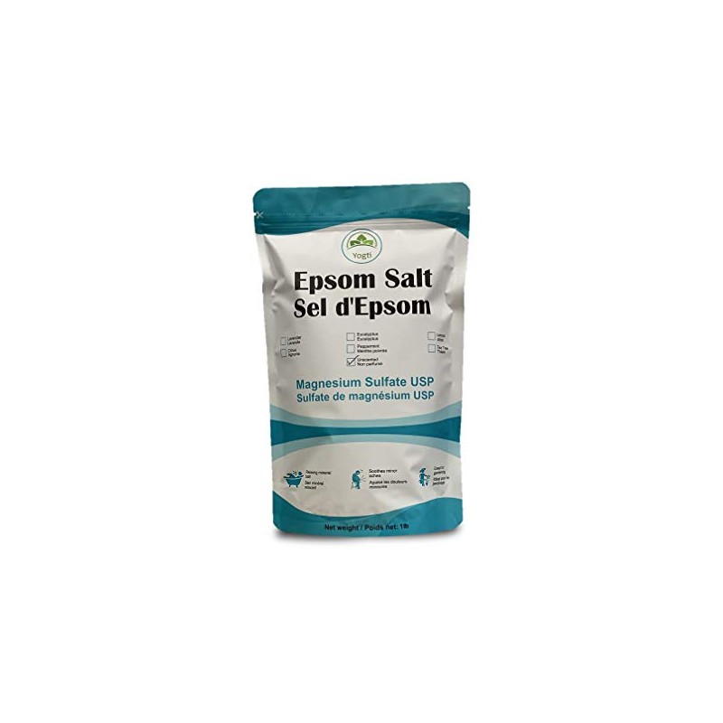 Yogti Pure Unscented Epsom Salt, 1 pound