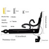 4 Pack Decorative Shelf Brackets, Wall Mounted Floating Shelf Brackets,