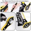 QISF Scissor Jack Ratchet Wrench | Labor-Saving | 360°Swivel Scissor