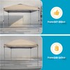 8x8 Canopy Replacement Top Cover with Air Vents for ez