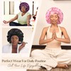 YANIBEST Large Jumbo Satin Hair Bonnets for Sleeping Double Layer